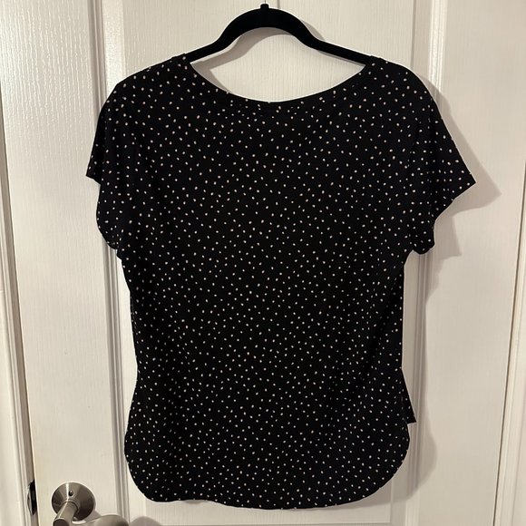 H&M Black Polka Dot T-Shirt (Size Small) - Picture 3 of 4